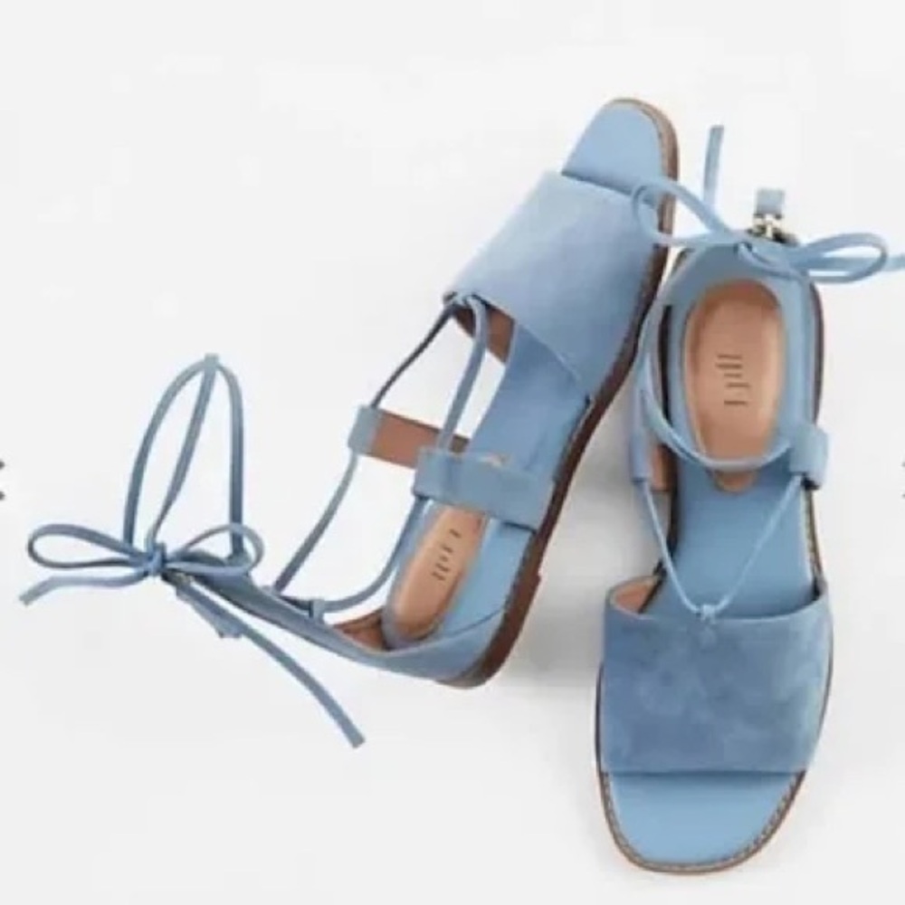 J. Jill Evonne Blue suede Sandals 7.5